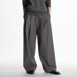 COS wide leg wool pants in melange size 36